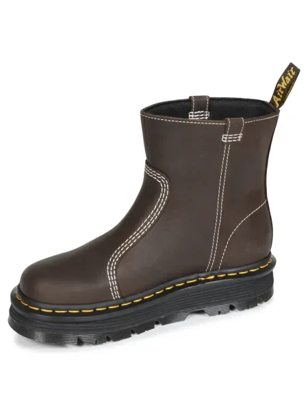 Členkové topánky Dr. Martens hnedá