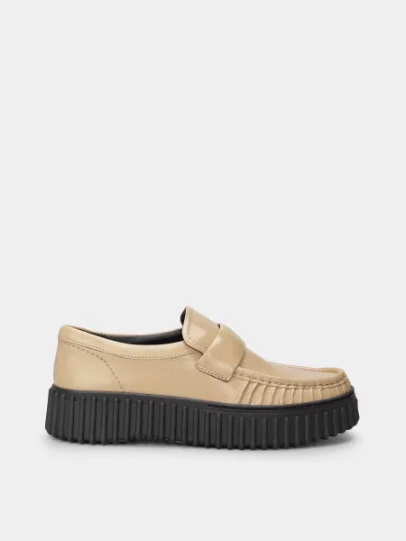 Clarks Напівчеревики Шкіра бежевий