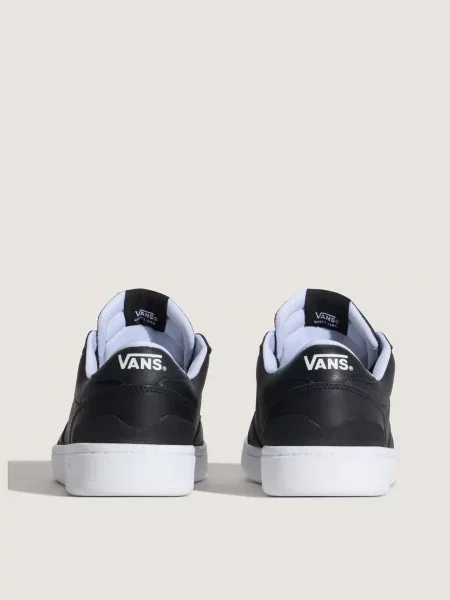 Кожаные кеды Vans черные