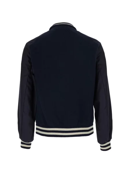Geacă Moncler cu dungi albastru