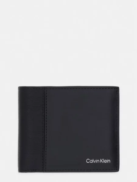 Portfel Calvin Klein skórzany czarny