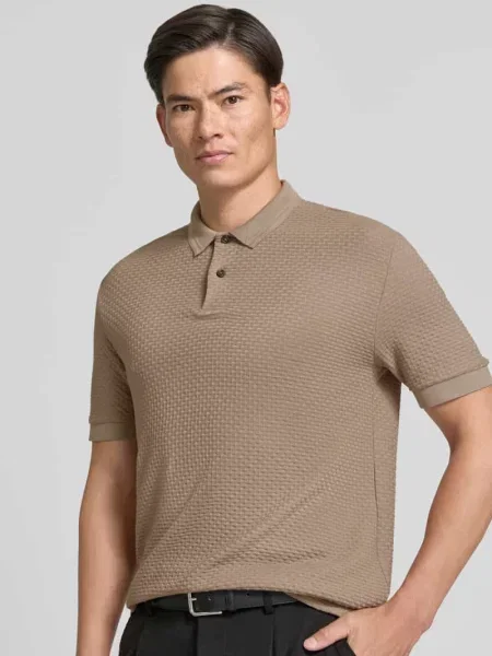 Koszulka polo o kroju regular fit z czystej bawełny model Parlay Boss