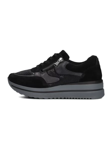Sneakersy Waldläufer zamszowe czarne