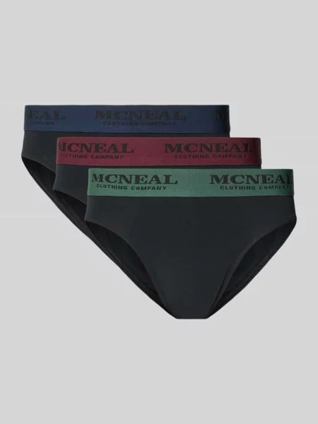 Figi z mieszanka bawełny w zestaw 3 szt. Mcneal czarny