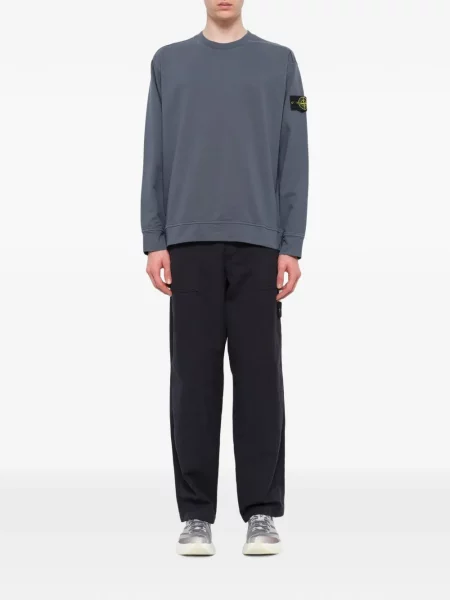 Hanorac Stone Island din jerseu cu strasuri gri