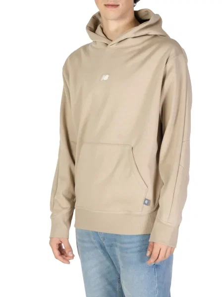Hoodie New Balance s kapuco bež