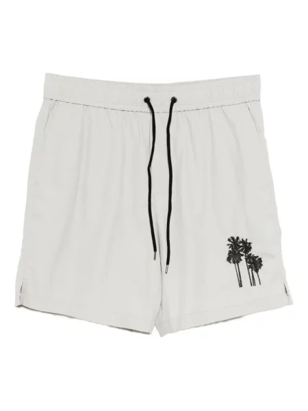 Pantaloni scurți James Perse cu broderie gri