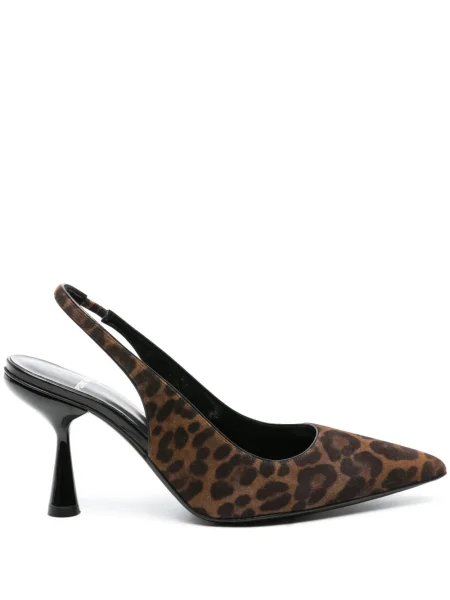 Pantofi cu toc Pierre Hardy cu model leopard maro