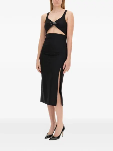 Sukienka jeansowa Moschino Jeans garniturowa czarna