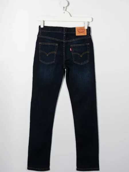 Jeansy straight leg dziecięce Levi's niebieskie