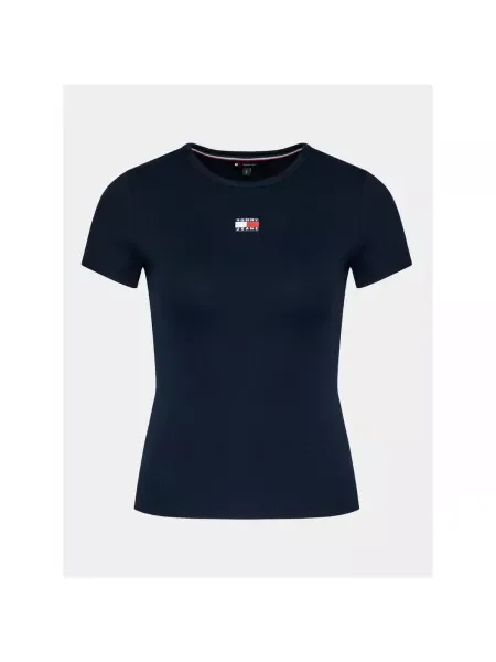 Tommy Jeans tričko dámske s elastanom modrá