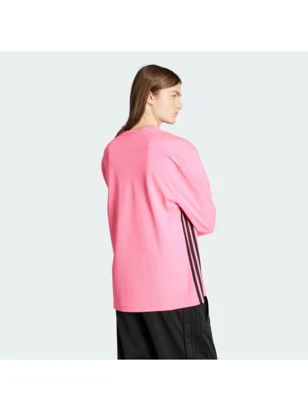 Dlouhé tričko s dlouhým rukávem Adidas s dlouhými rukávy se síťovinou černé