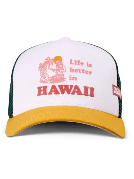 Coastal Șapcă Better Hawaii galben șofran / verde / roșu alb