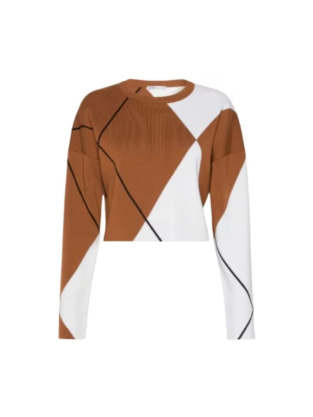 Sweter Max Mara brązowy