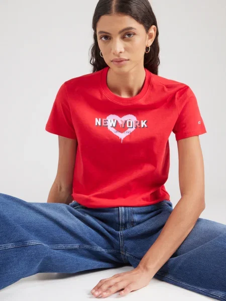 Tommy Jeans tričko červená