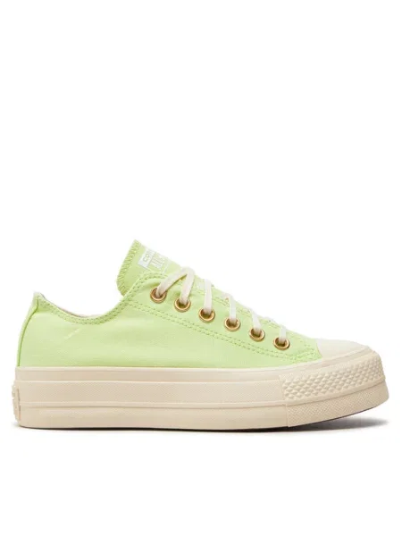 Converse Trampki Chuck Taylor All Star Lift Platform Ox zielony