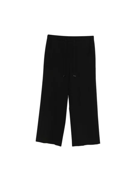 Spodnie Max Mara wełniane czarne