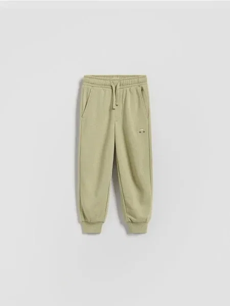 Reserved Pantaloni jogger din verde-deschis verde