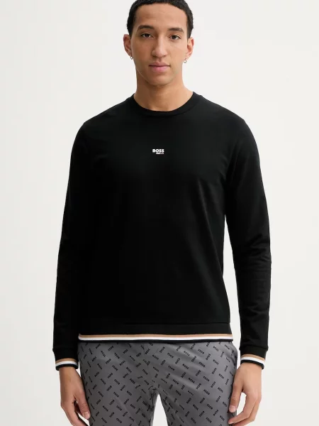 BOSS hanorac lounge din Iconic Sweatshirt negru