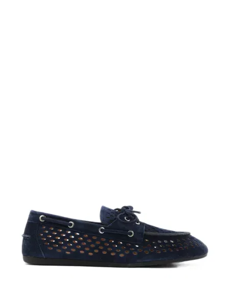Pantofi loafer Toral Shoes din piele de căprioară albastru