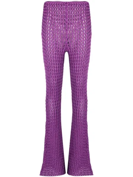 Pantaloni Moschino tricotate violet