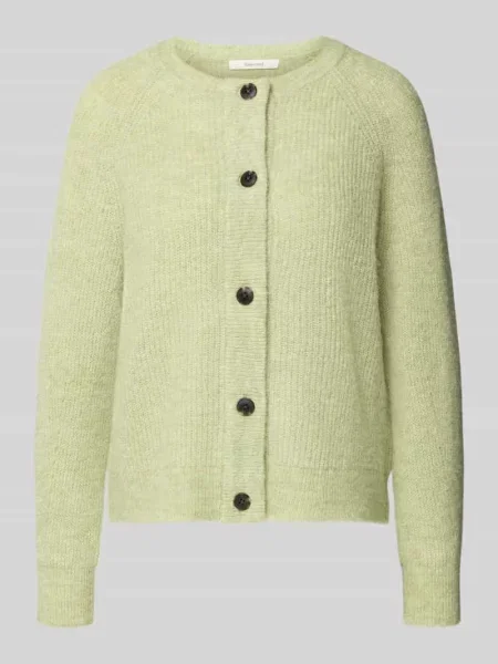 Kardigan rozpinany o kroju regular fit z mieszanki wełny z dodatkiem alpaki model „LULU” Selected Femme