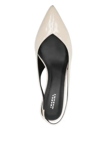 Pantofi cu toc Isabel Marant slingback alb