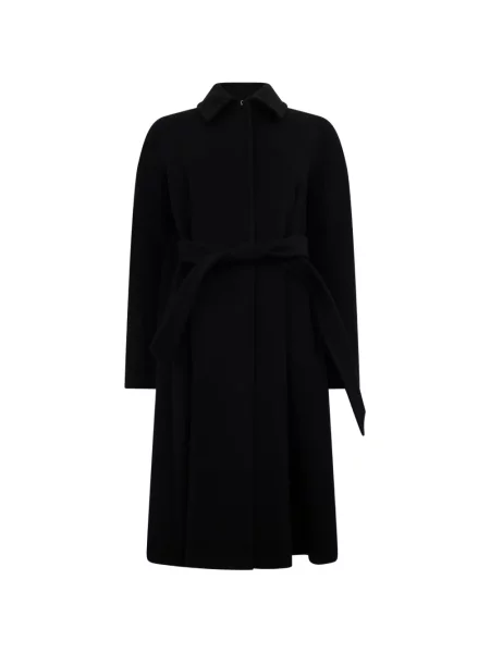Cu centură palton Alberta Ferretti negru