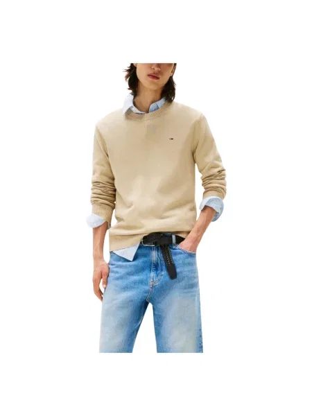 Tommy Jeans sweter lekki beżowy
