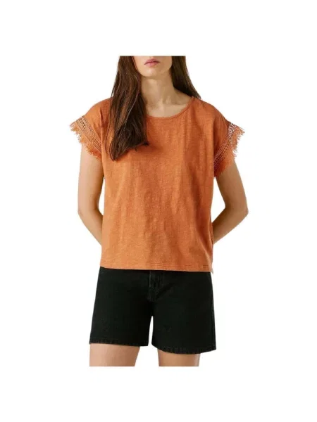 Tricou Pepe Jeans portocaliu