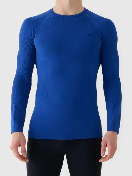 4F bezszwowa bielizna narciarska termoaktywna longsleeve niebieska