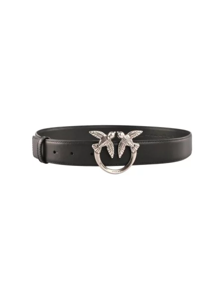 Pinko De piele curea LOVE BERRY H3 negru