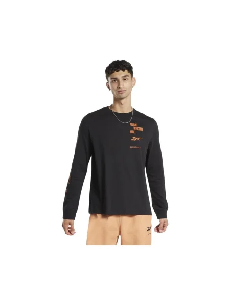 Tricou mânecă lungă Reebok Sport cu mâneci lungi lung negru