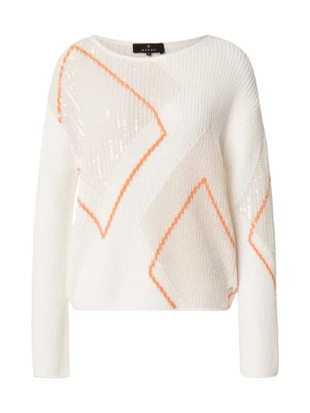 Monari Pulover kremna / oranžna / off-bela bela