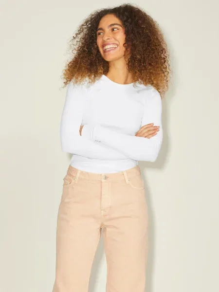 JJXX Tricou Freya murdar alb