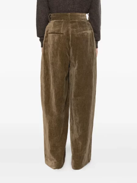 Pantaloni Uma Wang plisate maro