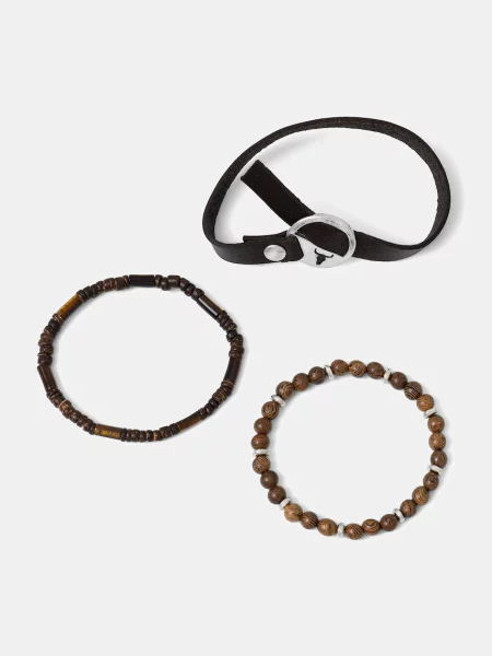 Гривни Medicine 3 броя мъжки кафяво