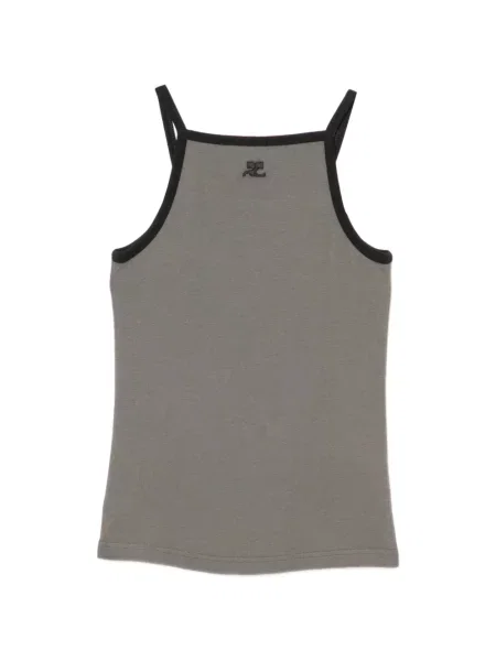 Haftowana kamizelka Courreges szara