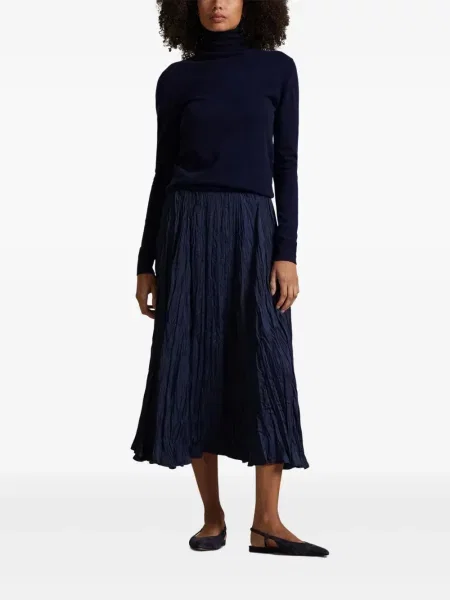 Polo Polo Ralph Lauren z twillu do kolan plisowane żółte