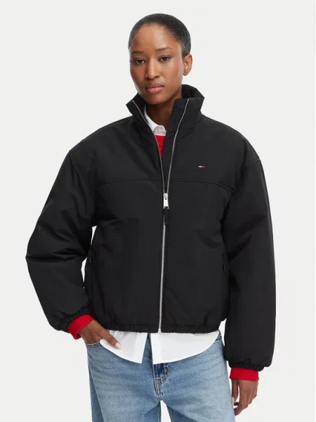 Tommy Jeans Kurtka przejściowa czarny