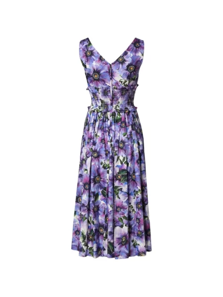 Rochie midi Dolce & Gabbana cu imagine violet