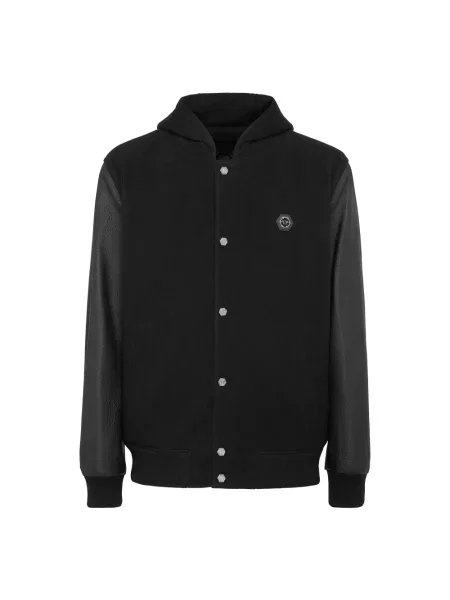 Kurtka skórzana Philipp Plein czarna