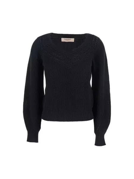 Sweter Twinset czarny