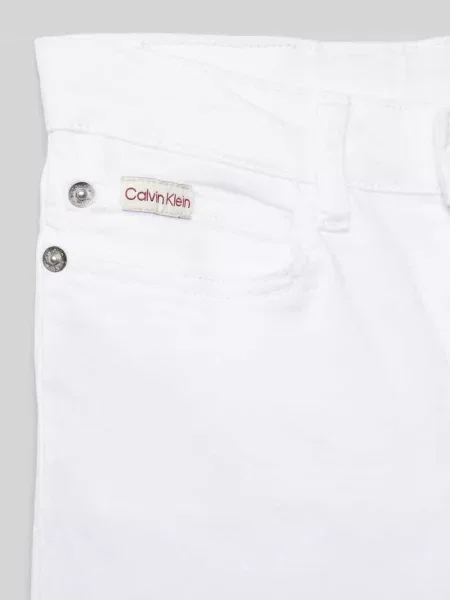 Jeansy rozkloszowane z 5 Calvin Klein Jeans białe