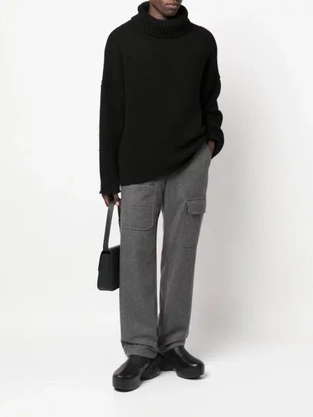 Pantaloni Helmut Lang de lână melange