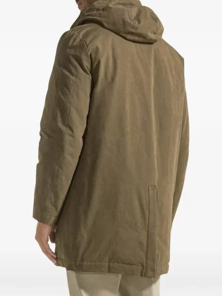 Palton Seventy cu glugă verde