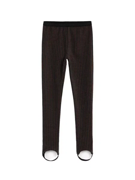 Desigual Leggings roșu / amestecat negru