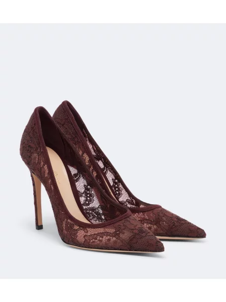 Pantofi cu toc Gianvito Rossi din piele de căprioară