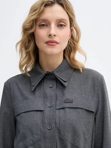 Сукня Lacoste midi пряма сірий