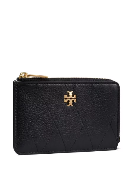 Matlasat portofel Tory Burch negru